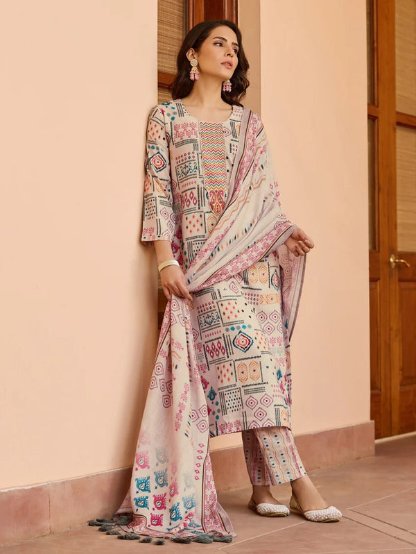 Divya's Printed Kurti Set.